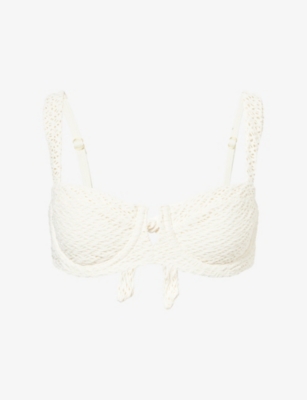 MONDAY Clovelly Crinkle Balconette Bikini Top Selfridges
