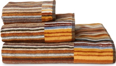 MISSONI HOME Jazz towels brown