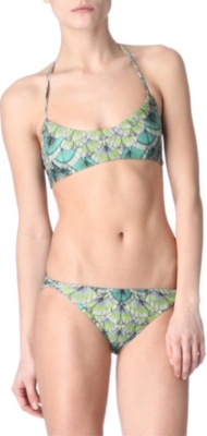 MARA HOFFMAN Feather cami bikini