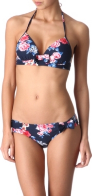 SEAFOLLY Rococo Rose moulded triangle bikini