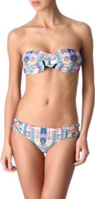 MARA HOFFMAN Electric Casino bandeau bikini