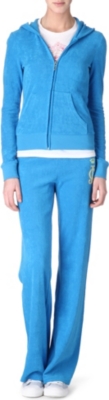 JUICY COUTURE Viva Palm Terry velour tracksuit