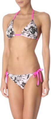 TED BAKER Wild horses-print triangle bikini