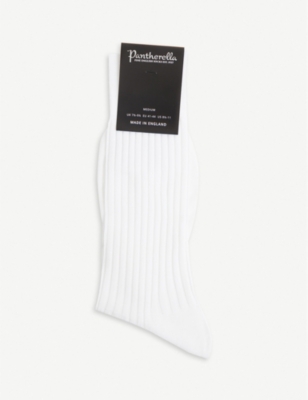 PANTHERELLA: Ribbed cotton-blend socks