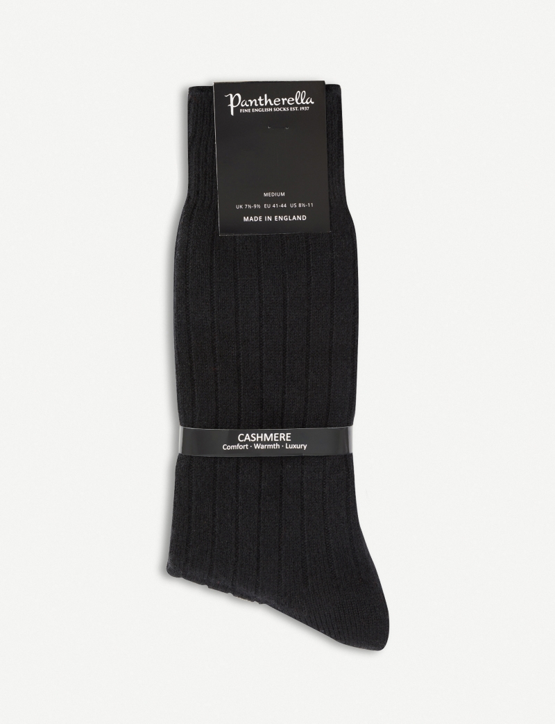 PANTHERELLA   Ribbed cashmere blend socks