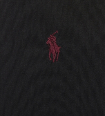 Polo Ralph Lauren Mens Black Fil D'ecosse Cotton Socks In Black
