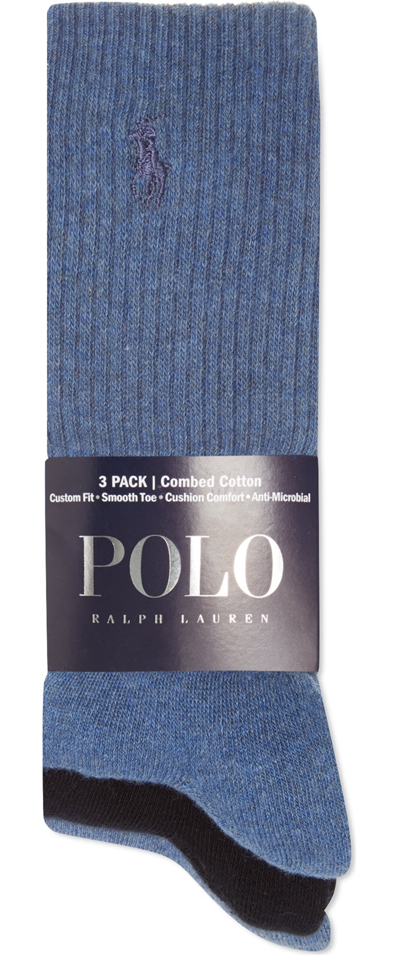 RALPH LAUREN   Set of three combed cotton socks