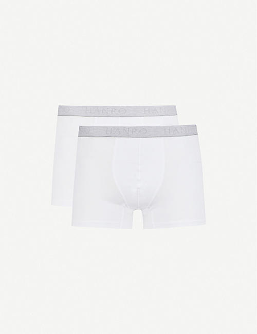 HANRO: Pack of two Cotton Essentials stretch-cotton trunks