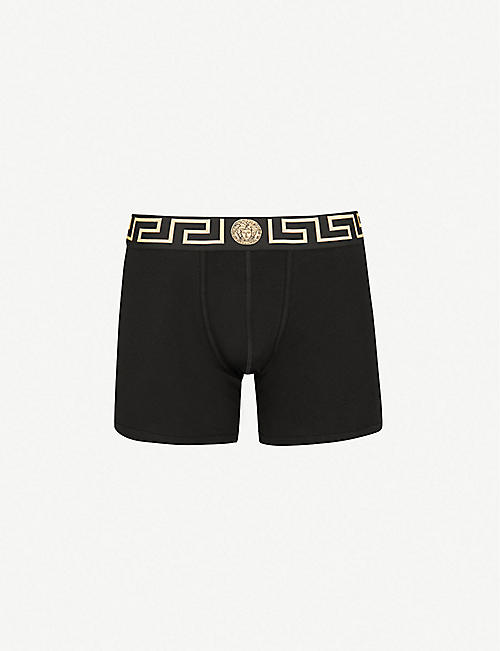 VERSACE: Iconic classic-fit stretch-cotton trunks
