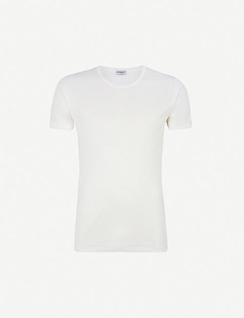 ZIMMERLI: Crew-neck cotton T-shirt