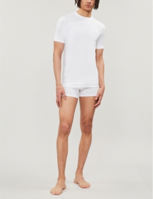 Shop Zimmerli Men's White 700 Pureness Modal T-shirt