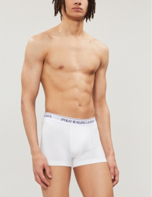 Polo Ralph Lauren Logo Boxer Briefs In White, Red And Blue