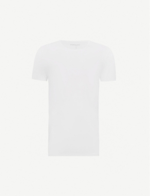DEREK ROSE: Crewneck modal T-shirt