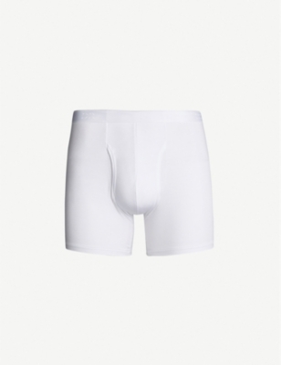 Derek Rose Mens White Alex Slim-fit Stretch-modal Trunks L