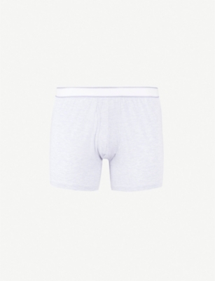 Derek Rose Ethan Stretch-micromodal Jersey Boxer Briefs In Grey-mélange