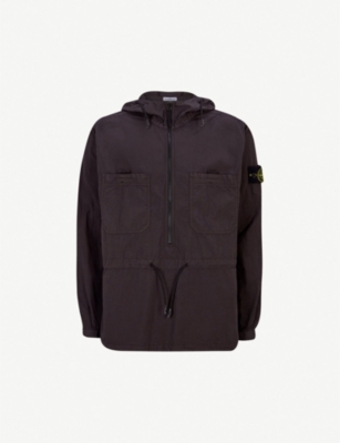 stone island drawstring shell hoody