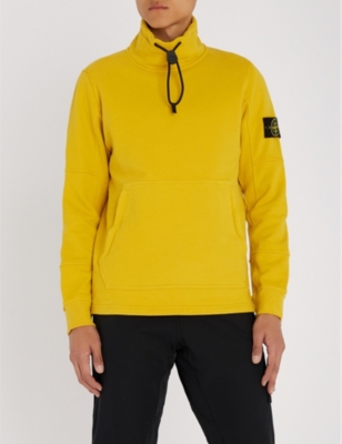 stone island mustard sweatshirt