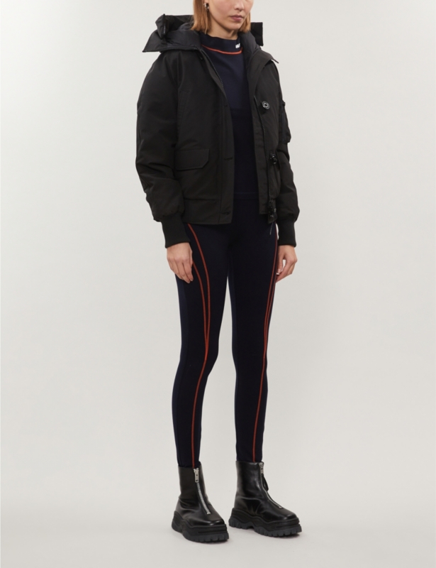 Chilliwack funnel-neck shell-down bomber jacket
