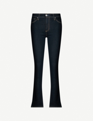 Ag Mari High-rise Slim-fit Straight Jeans In Indigo Spring