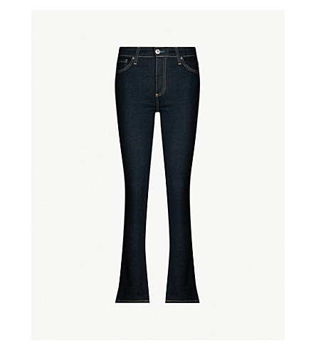 Ag Mari High-rise Slim-fit Straight Jeans In Indigo Spring