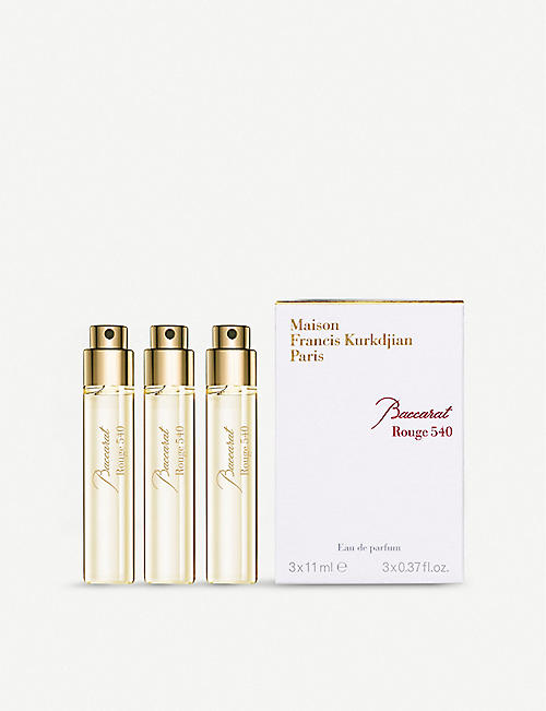 MAISON FRANCIS KURKDJIAN: Baccarat Rouge 540 eau de parfum refills 3 x 11ml