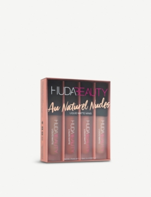 HUDA BEAUTY Au Natural Nudes Liquid Matte Lipstick 4x1.9ml