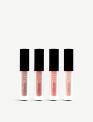 HUDA BEAUTY Au Natural Nudes Liquid Matte Lipstick 4x1.9ml