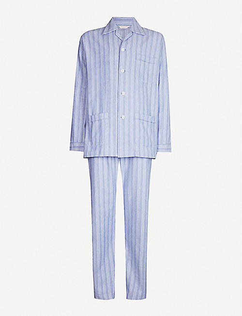 DEREK ROSE: Arran cotton pyjama set