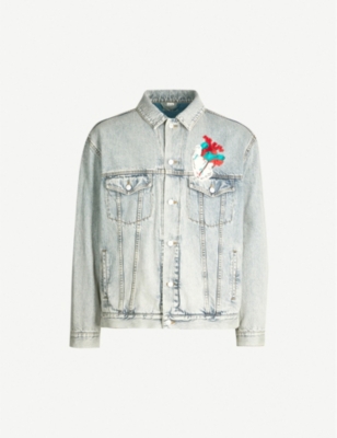 gucci white denim jacket