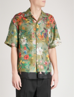 gucci floral print shirt
