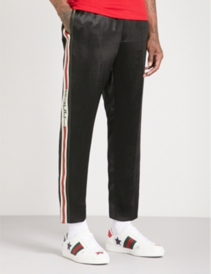 gucci side stripe jeans