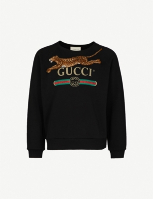 gucci sweatshirt leopard