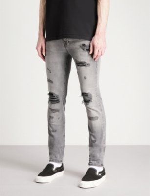 true religion black ripped jeans