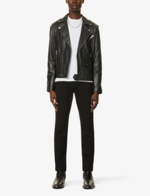 PAIGE: Stafford slim-fit tapered-leg stretch-woven trousers
