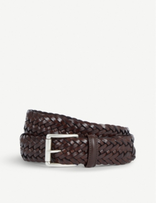 ANDERSONS: Woven leather belt
