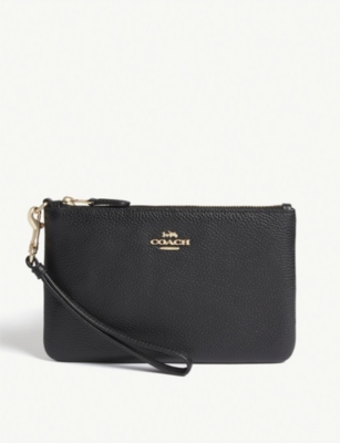 COACH - Small leather wristlet 