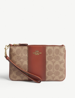 coach leather pouch