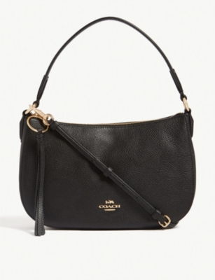 Coach Sutton Leather Cross Body Bag Blackout Literacy Basics