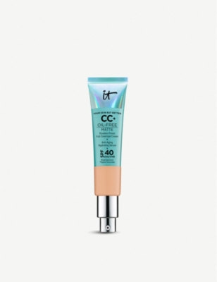 It Cosmetics Medium Tan Your Skin But Better Cc+ Oil-free Matte With Spf 40