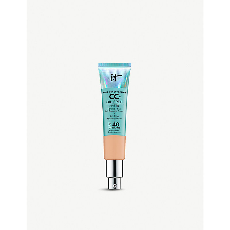 It Cosmetics Medium Tan Your Skin But Better Cc+ Oil-free Matte With Spf 40