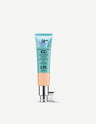 It Cosmetics Neutral Medium Your Skin But Better Cc+ Oil-free Matte With Spf 40 32ml In Neutral Medium