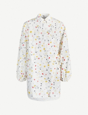 ganni wrap shirt