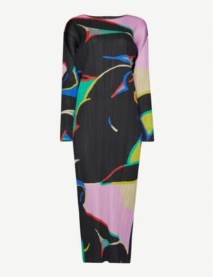 PLEATS PLEASE ISSEY  Layered transformation way one piece dress PP14-JA667 Dark green black 4