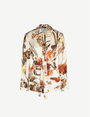 OFF-WHITE C/O VIRGIL ABLOH Floral-print woven shirt