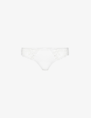 SIMONE PERELE: Saga mesh and stretch-lace thong