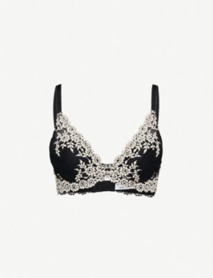 Intimissimi PRETTY FLOWERS - Triangle bra - schwarz black/black