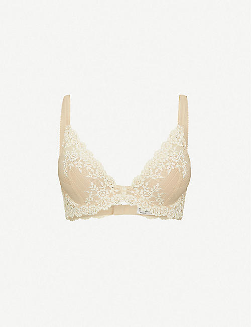 WACOAL: Embrace Lace stretch-lace plunge underwired bra