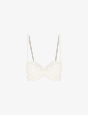 Chantelle Women's Ivory Champs Elysées Stretch-mesh Balconette Bra In Ivory (cream)