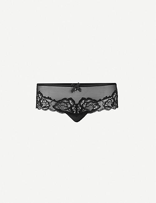 CHANTELLE: Orangerie mesh and lace hipster briefs