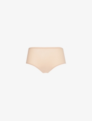 Chantelle Soft Stretch High-rise Stretch-jersey Thong In 0wu Nude